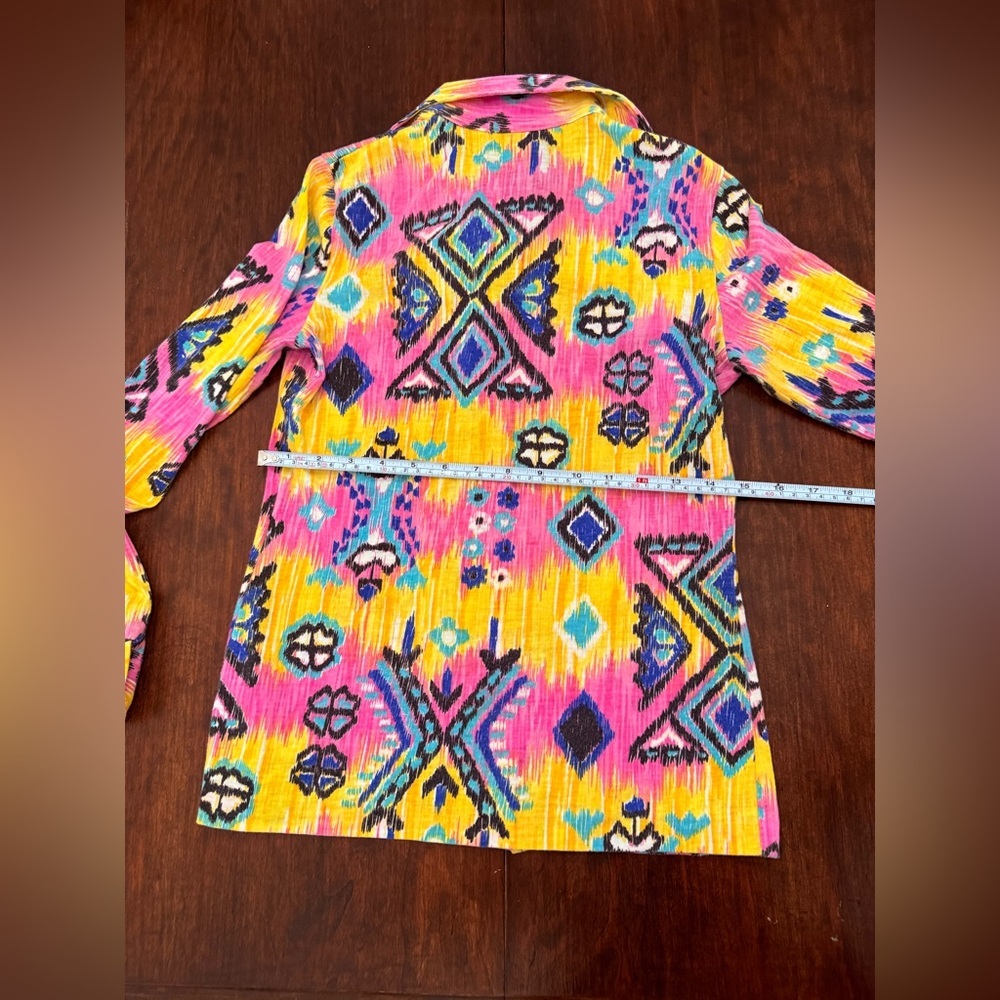 Sears Multicolor Button Down‎ Shirt - Picture 4 of 5